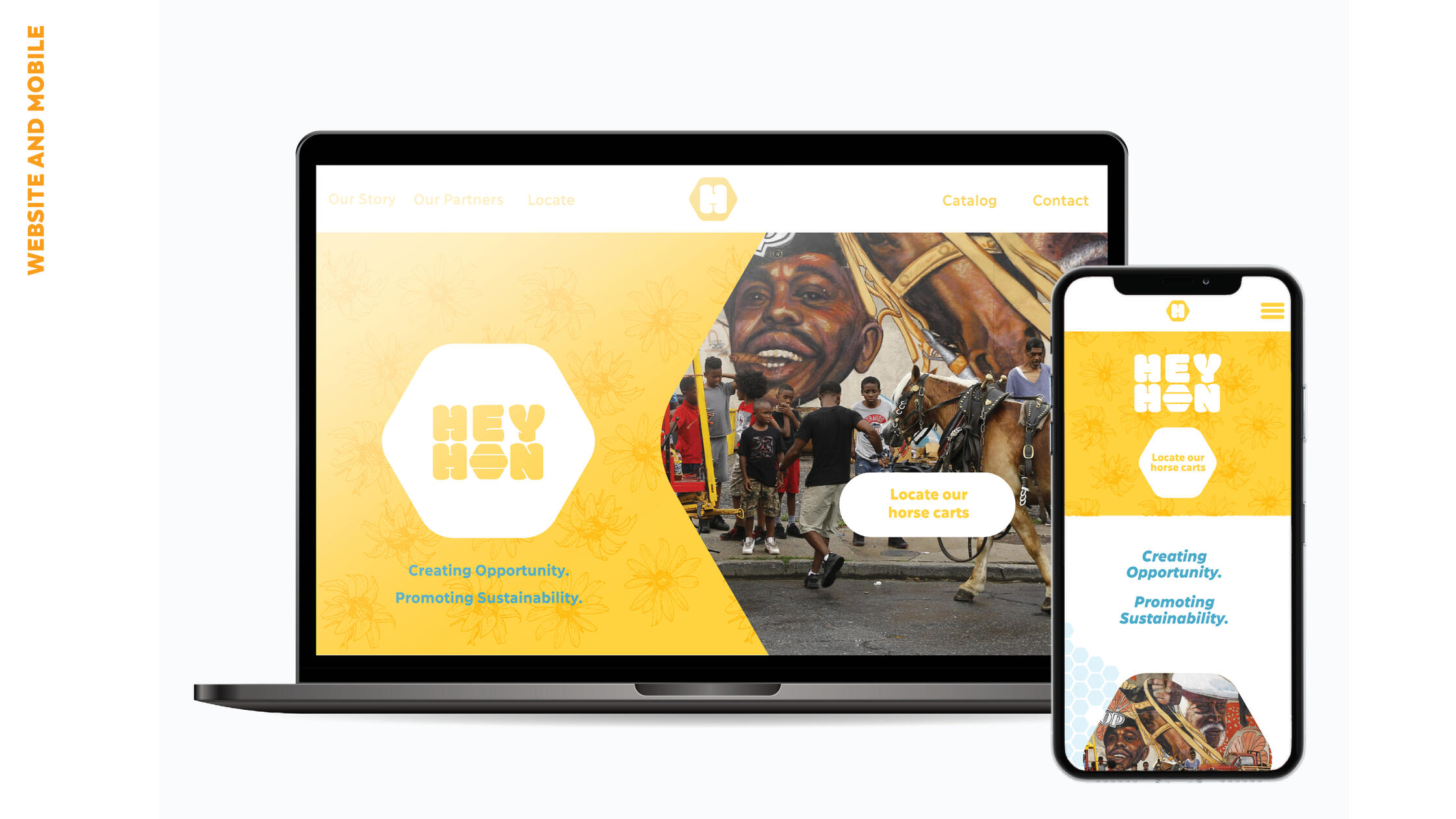 Website Prototype for Desktop and Mobile
